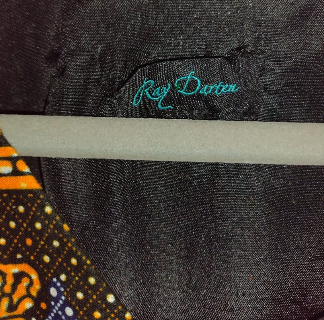 Ray Darten Dress Modern Sleeve Black Yellow Large Cotton Crown Pockets African