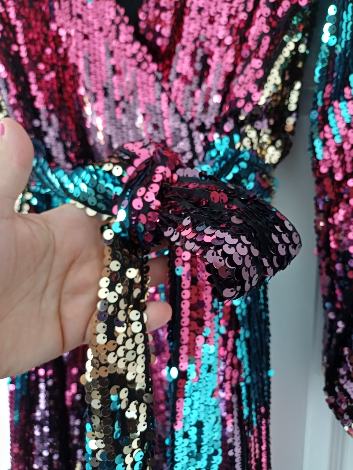 BNWT YOURS sz 22 JEWEL OMBRE SEQUIN EVENING PARTY DRESS NEW PLUS CURVE RP £65
