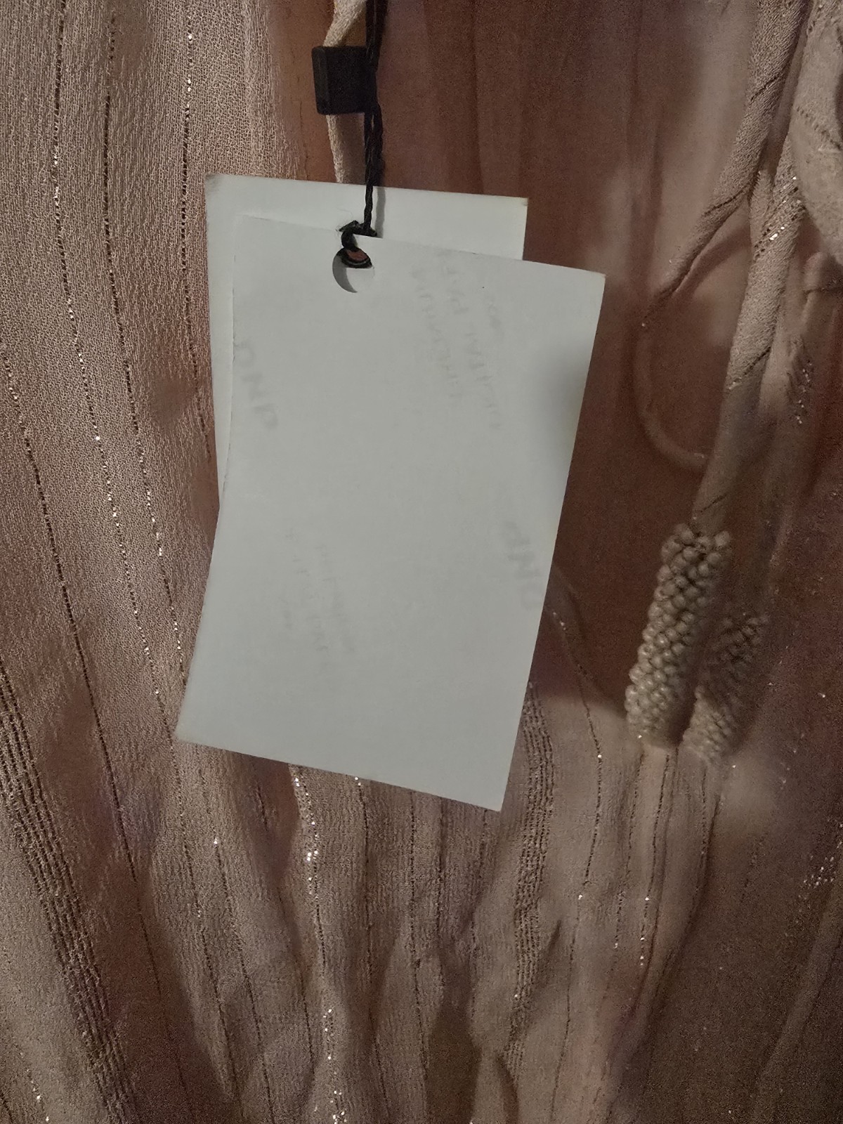 Allison New York Pixie Mini Dress Blush Pink Size Small Chiffon Ruffled Smocked
