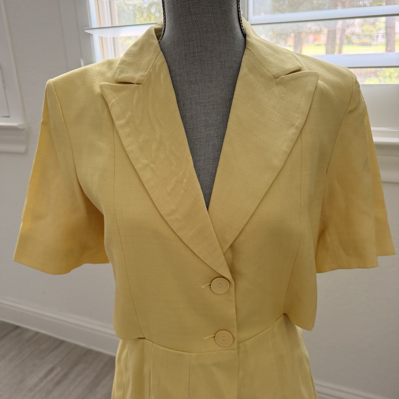 SANDRO Lilirose Side Cutout Pleated Dress Yellow Lemon SZ US 6 EU 38 NWT $545