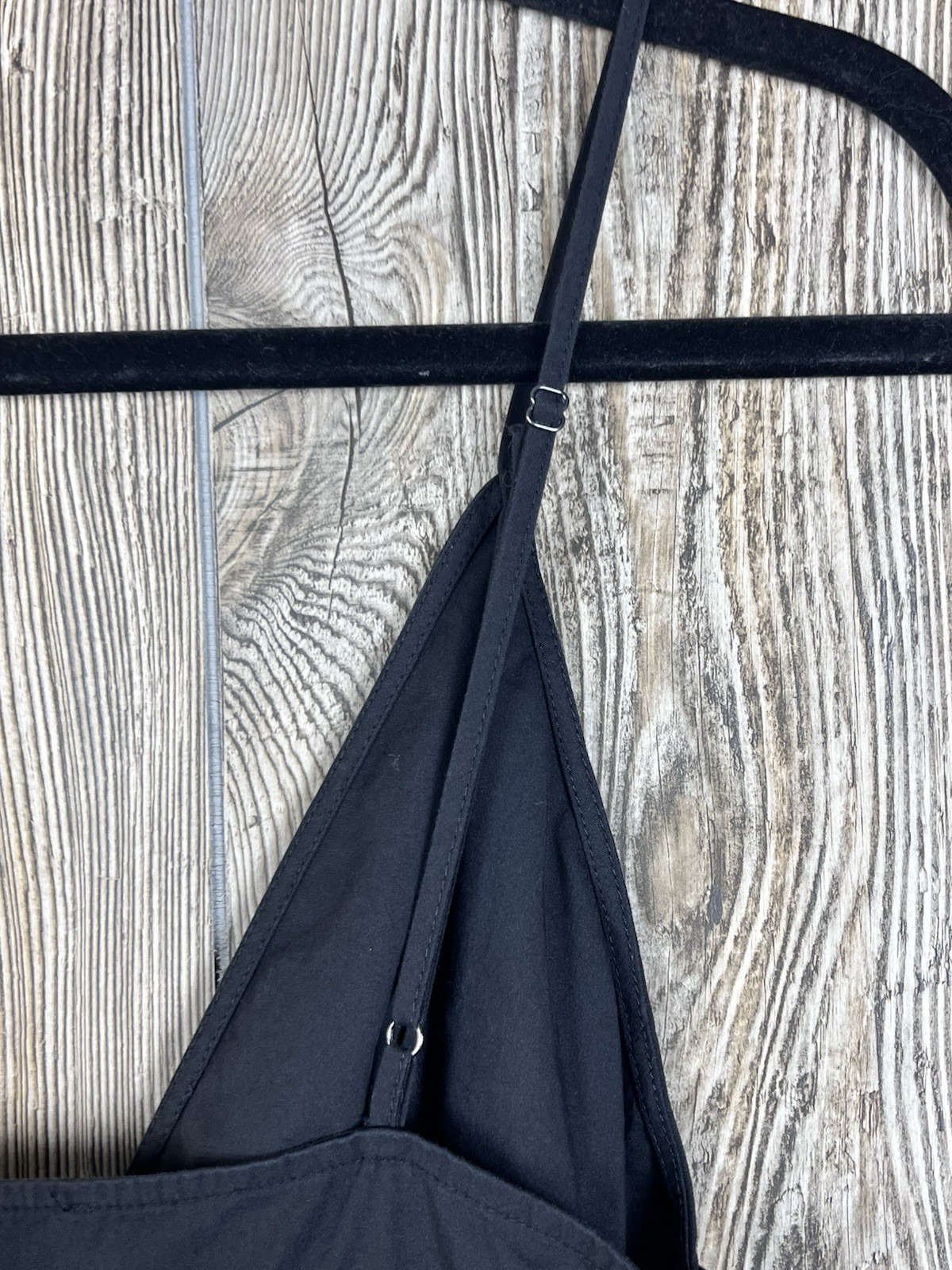 FOREVER 21 Black Cami Tiered Midi Dress S Spaghetti Strap Button-Down Romantic