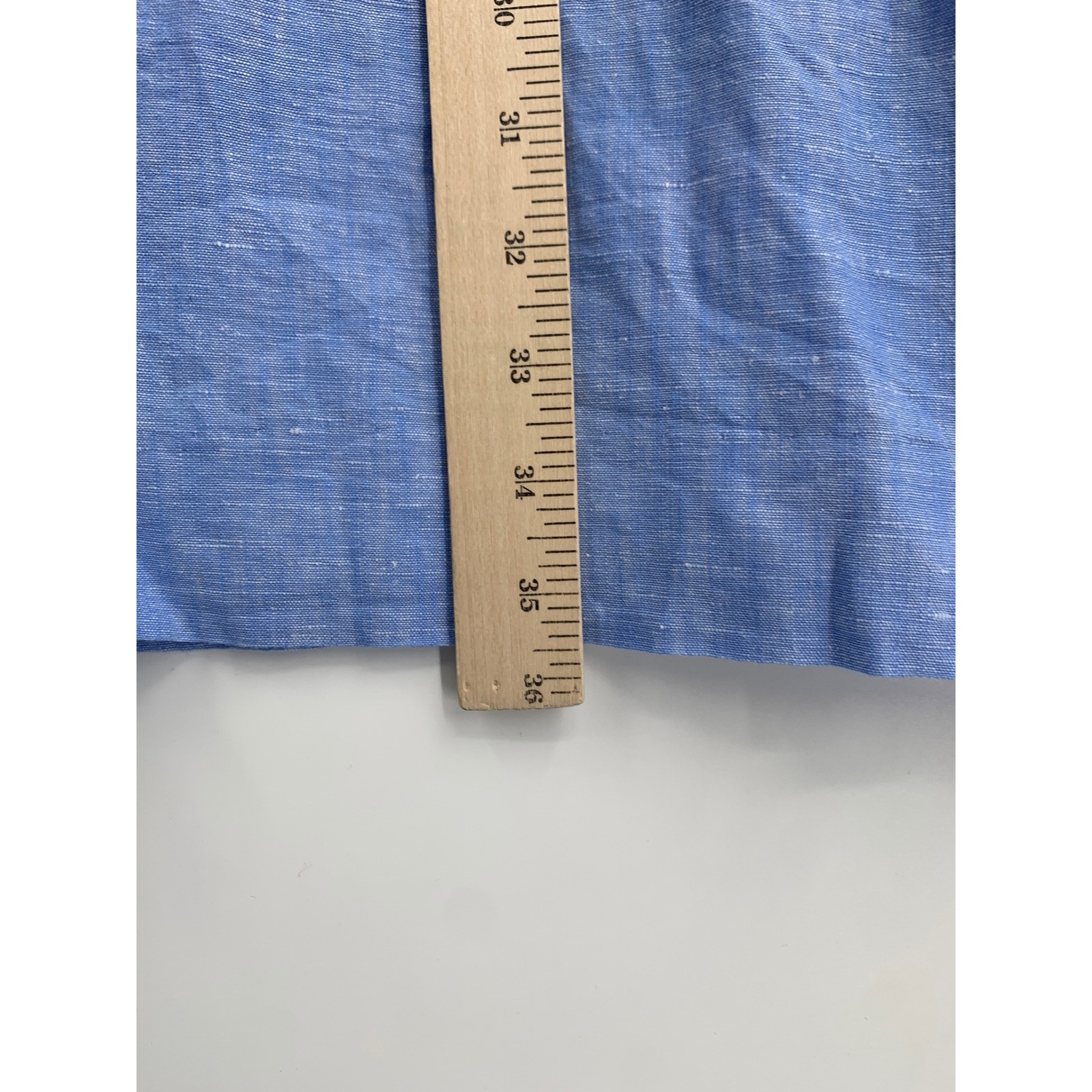 Talbots Dress 16 Petite Blue Butterfly Embroidered Linen Cotton Sleeveless