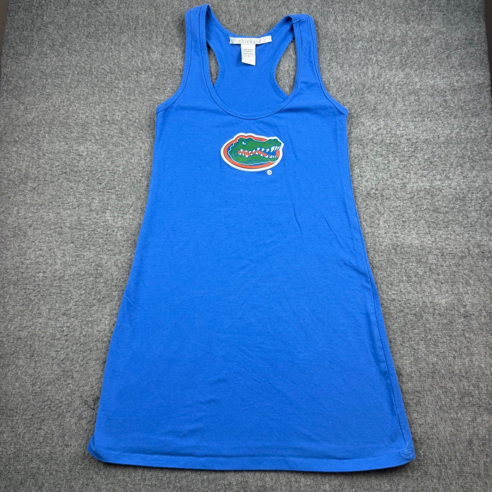 chicka-d Tank Dress Women’s Small Blue Florida Gators NCAA Racerback Sleeveless