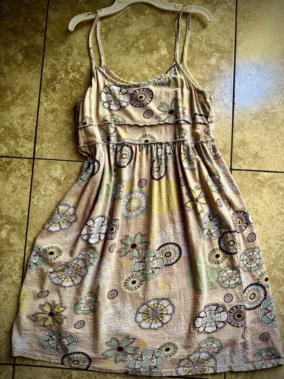 Mossimo Supply Co Spaghetti Strap Pastel Mini Dress Size M So Comfy Boho Hippie