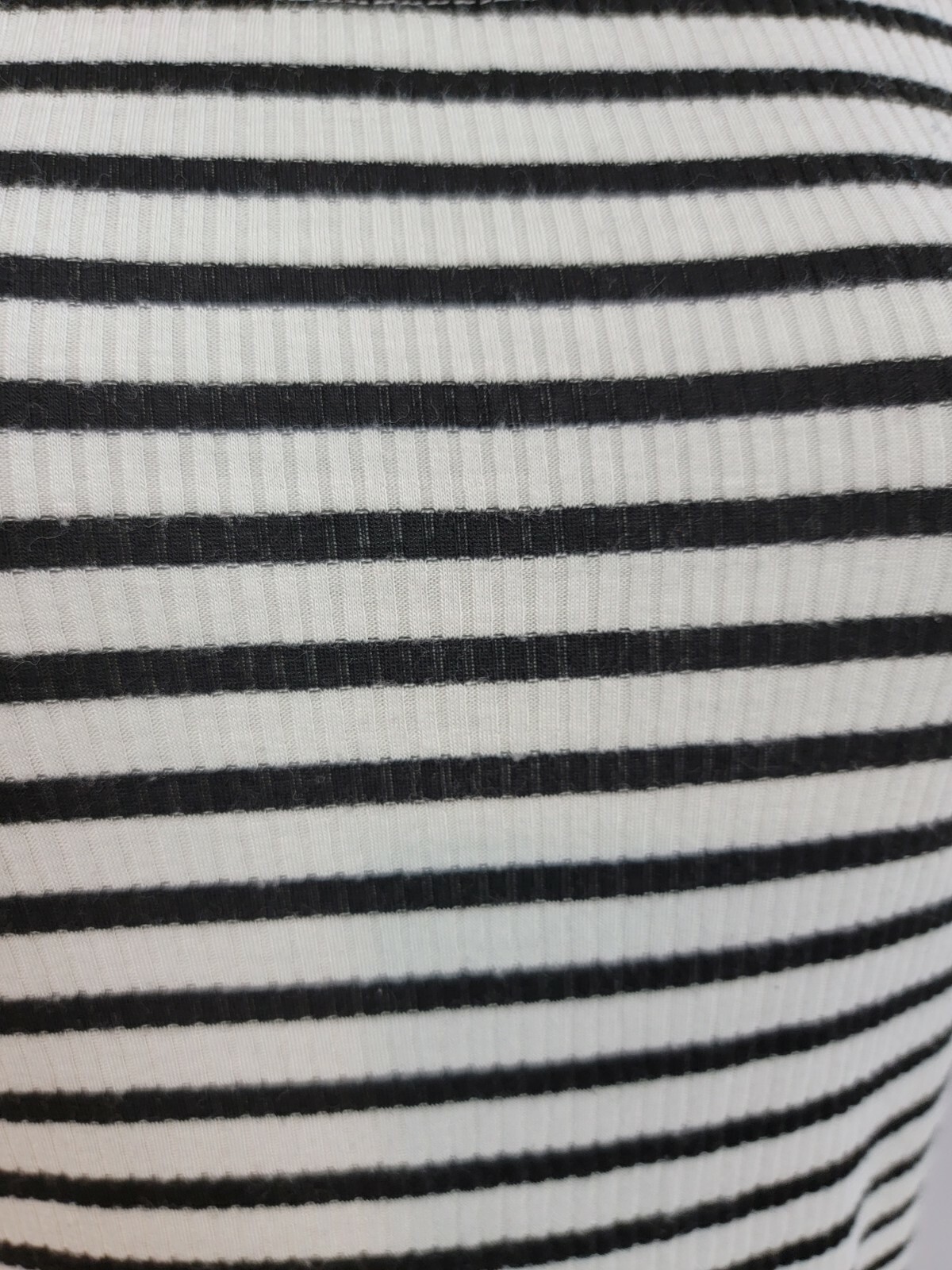 Copper Key Black and White Striped Stretch Dress Size M