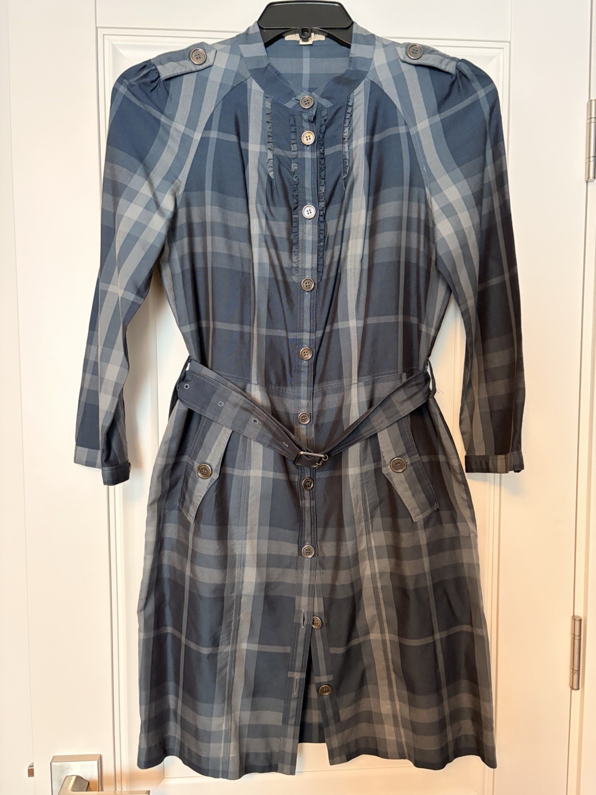 Burberry London Women’s Cotton Dress Size US12 Used Good Condition