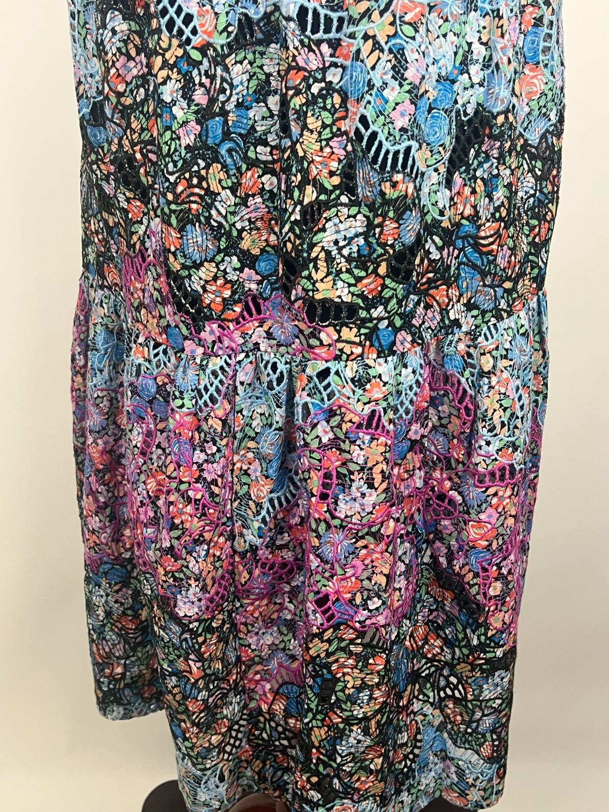 *NWT* ANTHROPOLOGIE Petite ‘Clementina Eyelet Maxi Dress’ (Cotton) – XSP, Black