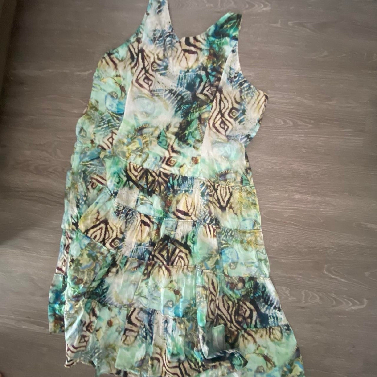 Early 2000s boho mermaidcore beaded dress