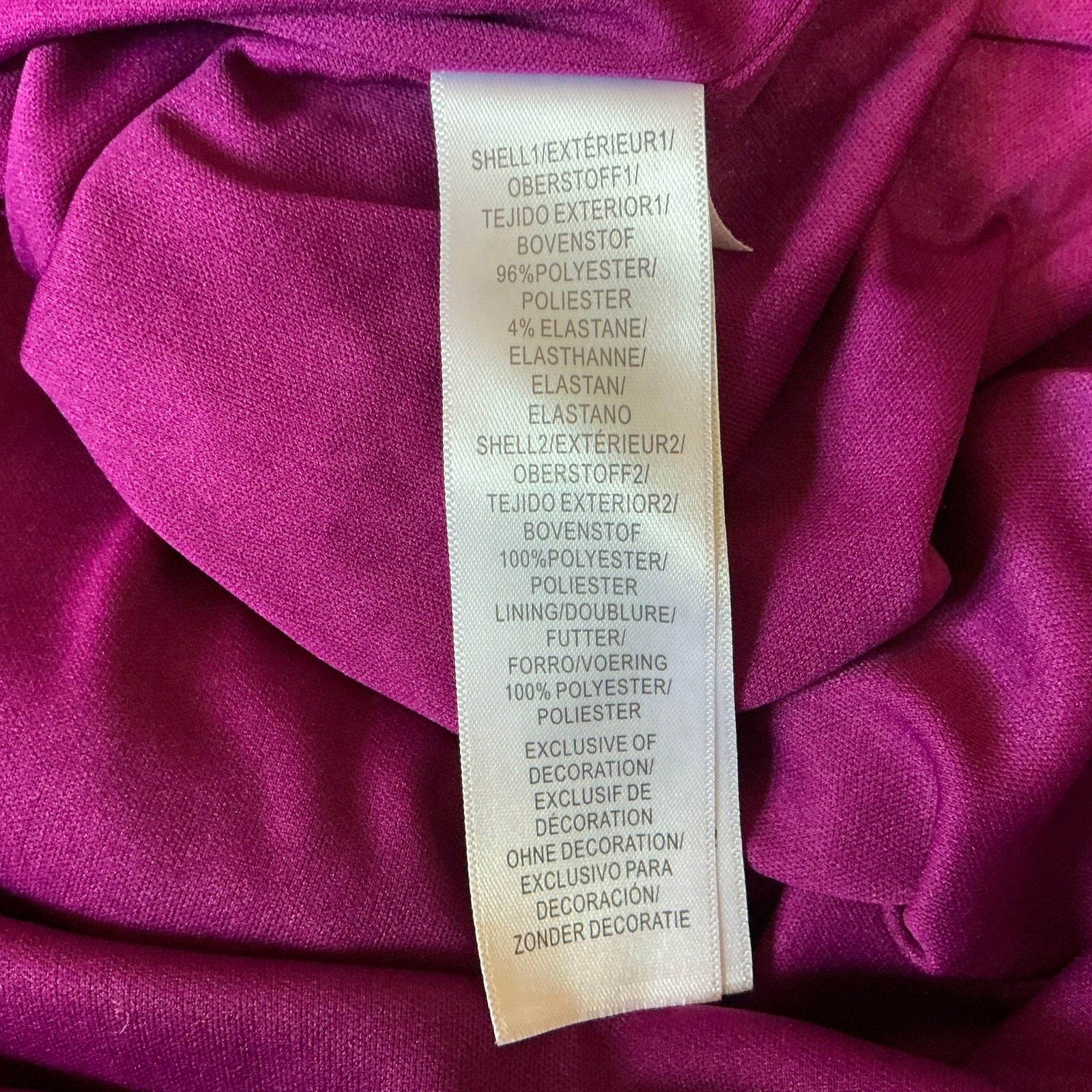 Adrianna Papell Pink Evening Gown Beaded One Shoulder Long Column Dress Size 8