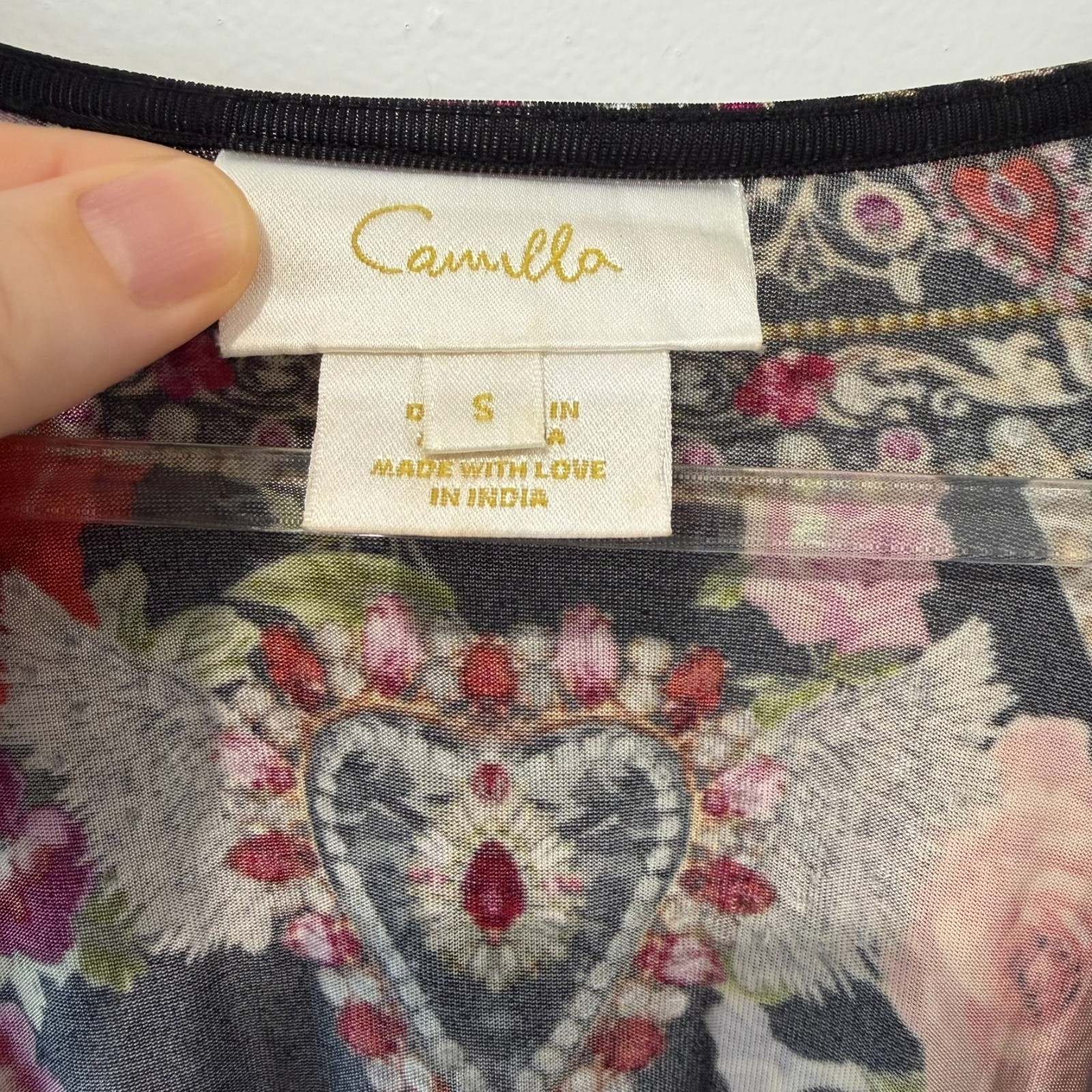 Camilla Reservation For Love Dress Size Small S Jersey Waisted Mini Floral