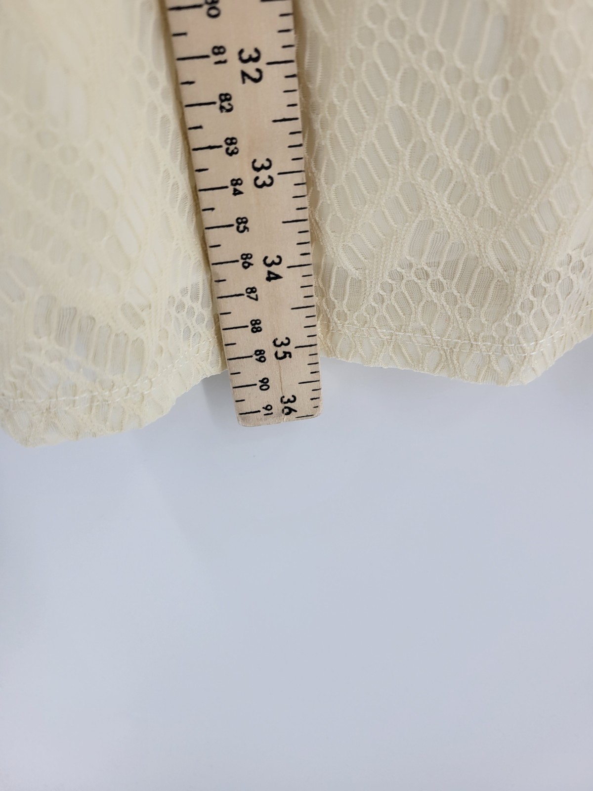 Maurices Dress Womens Medium Cream Stretch Lace Overlay Sleeveless Cottagecore