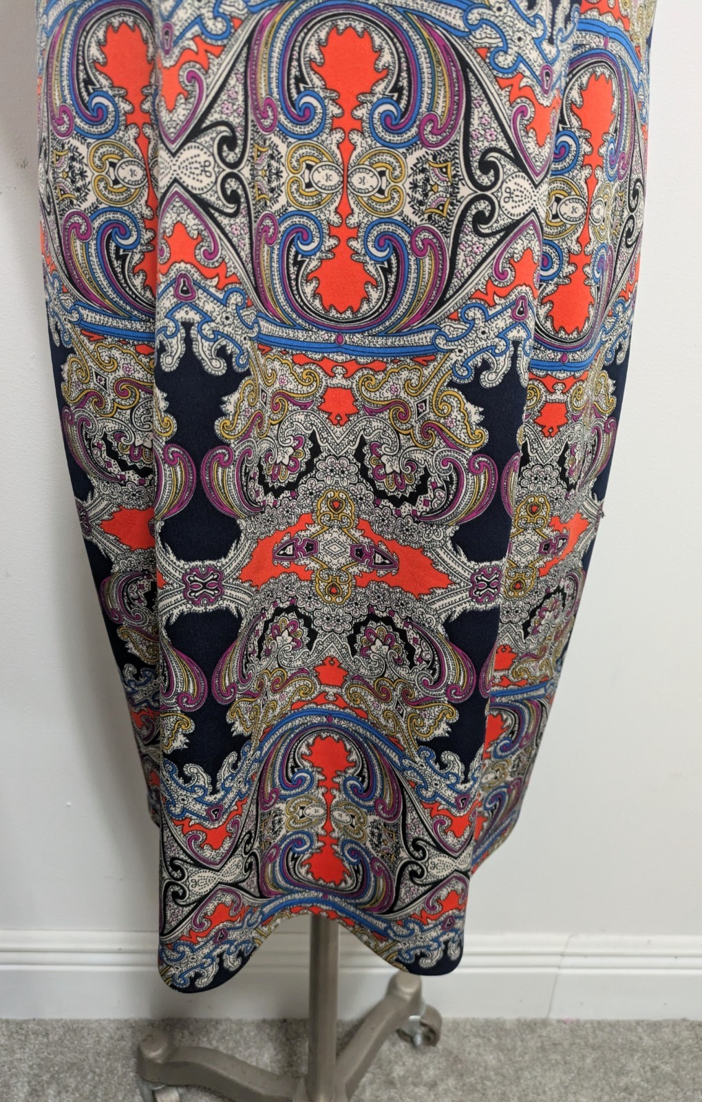 London Style Collection Multicolor Sheath Dress Size 18 Floral Paisley Casual