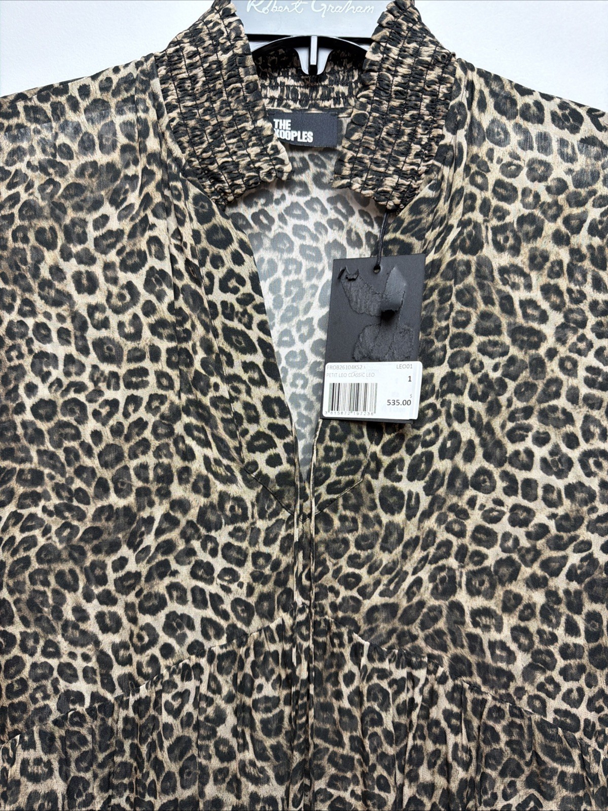 The Kooples Women’s Classic leopard Print Designer Maxi Dress Size 1 Us size S