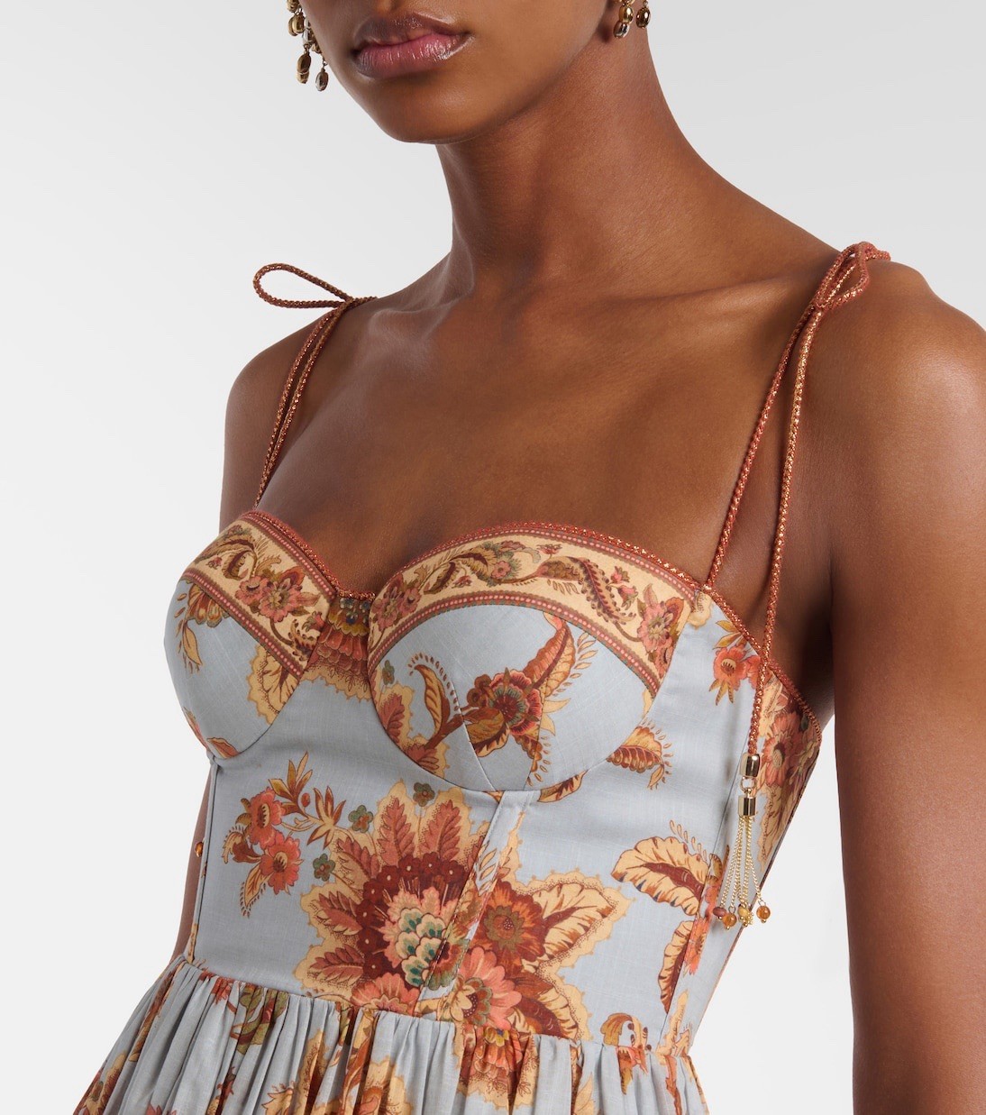 Zimmermann ASTER CORSET MIDI DRESS $ 995 Size 0
