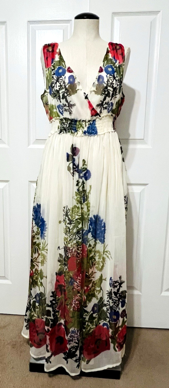 Jessica Taylor Women’s 1X Sleeveless Dress Floral