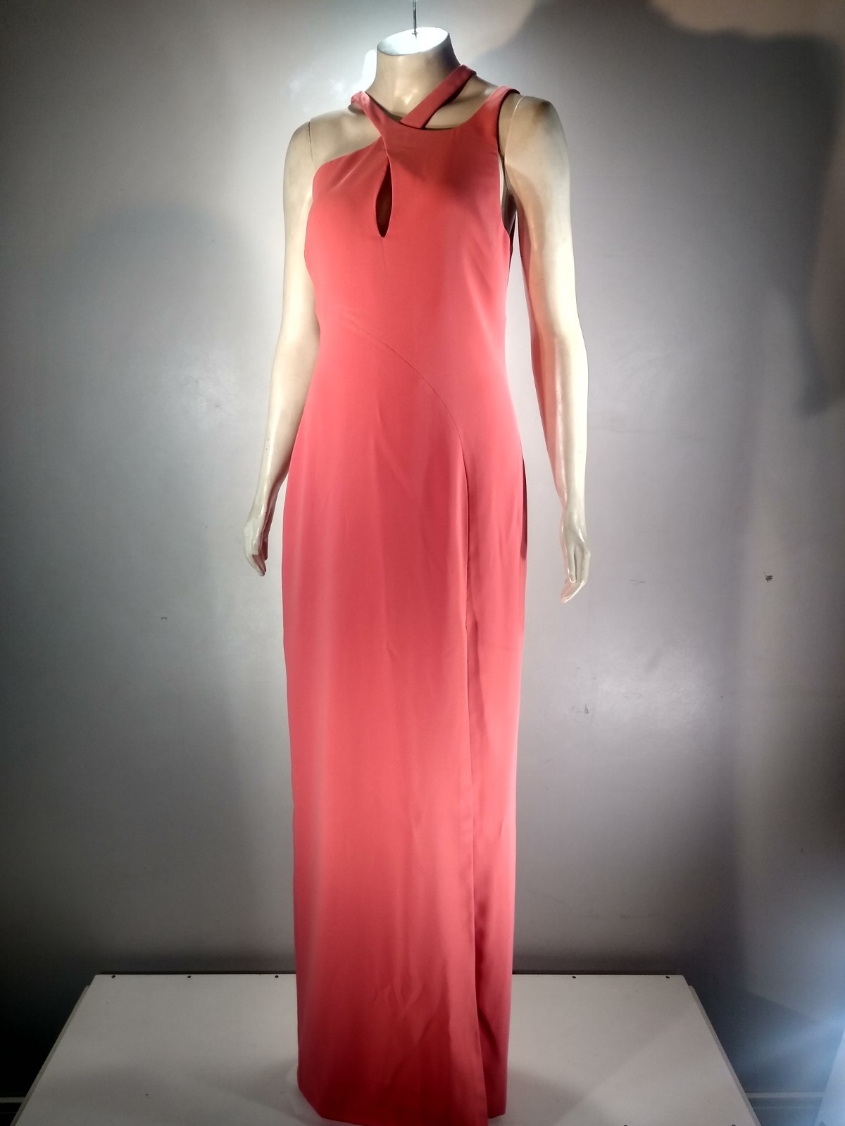 VERSACE rare collab LONG Orange/Salmon dress