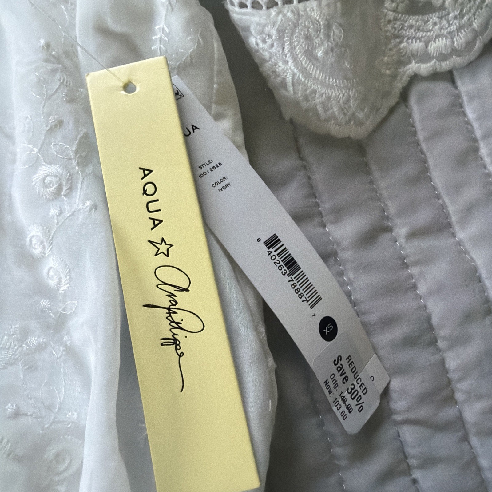 Aqua Women’s White Dress