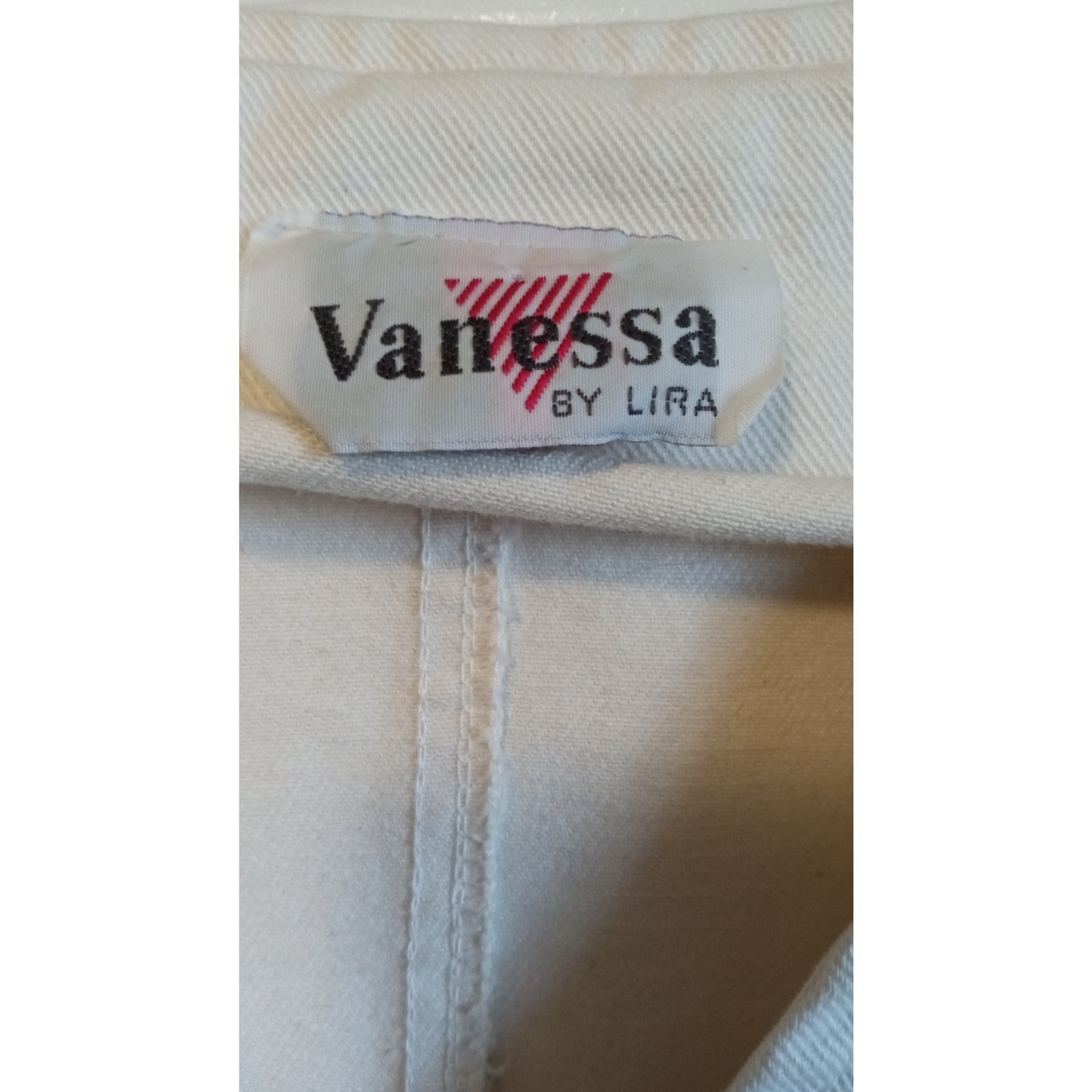Vanessa by Lira off White denim button side open slit from maxi dress