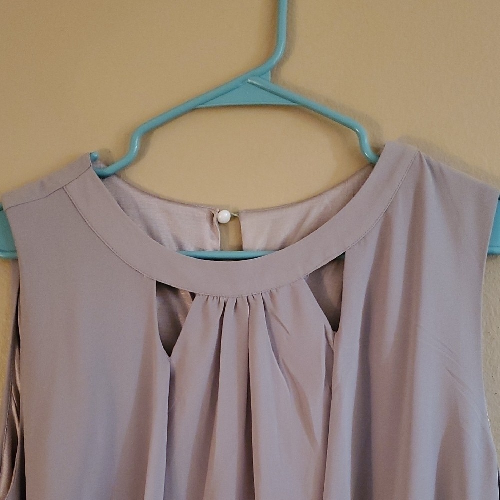 Source Unknown Sleeveless Dress in Soft Grey