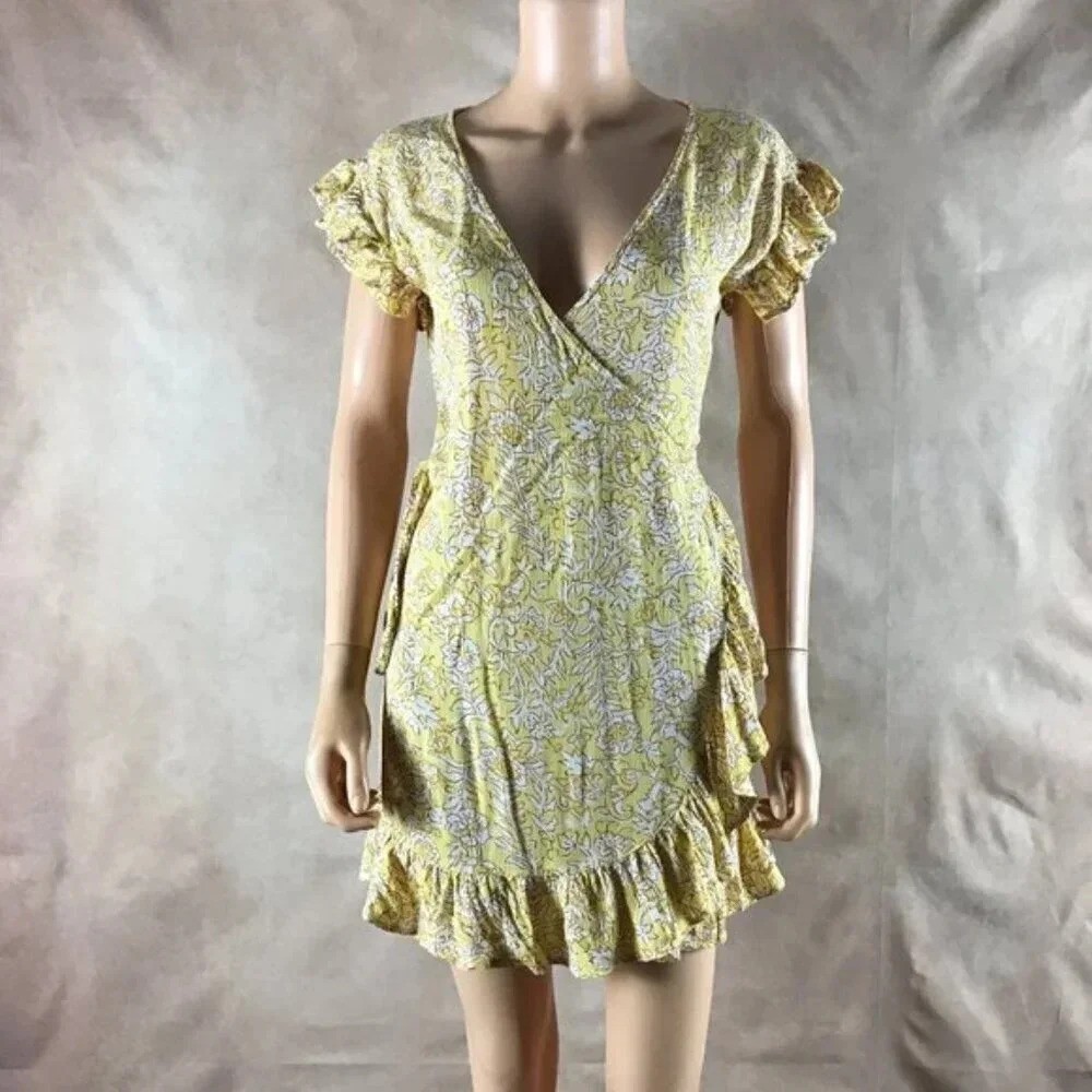 BILLABONG Floral Summer Wrap Dress SMALL