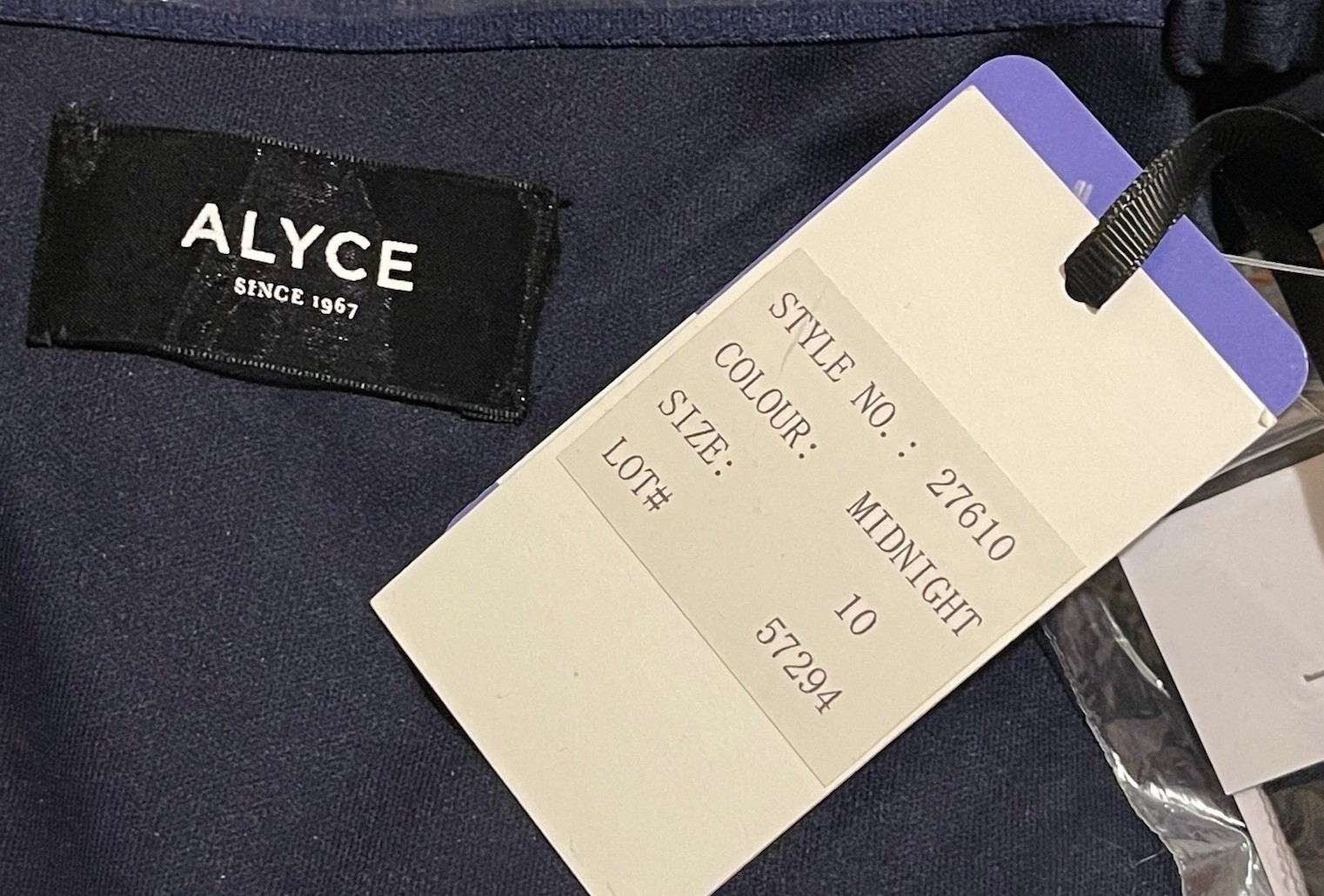 Alyce Paris 27610 Midnight Rhinestone Detail Gown /Dress- Sz 10~Beautiful~ NWT~
