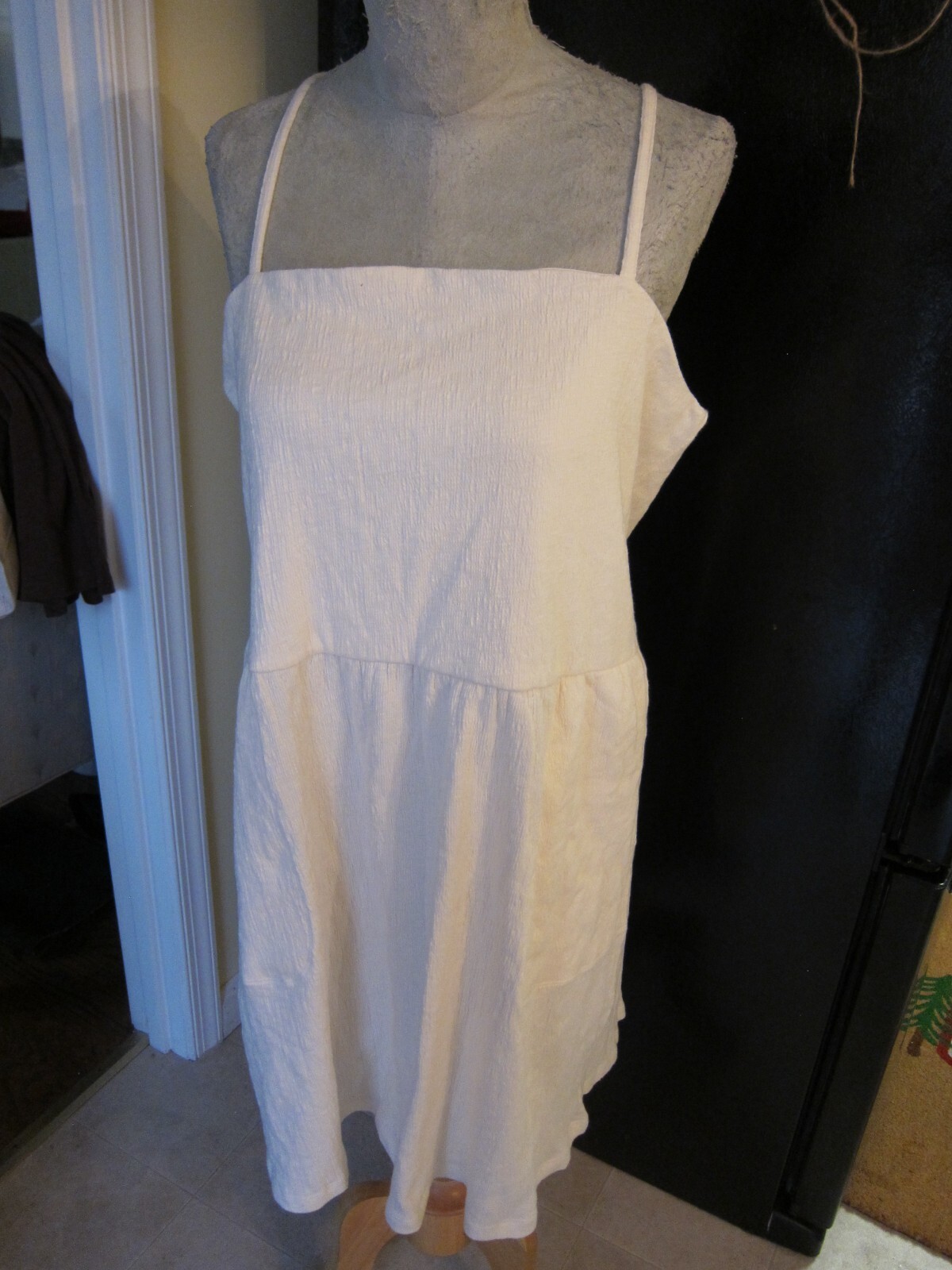 new RICHER POORER CLOUDWEAVE MINI DRESS BONE SZ XL