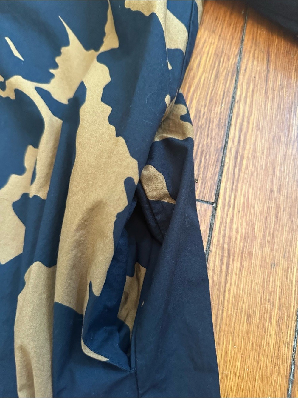 Who What Wear Black and Tan Patterned Women’s 100% Cotton Dress Size Small