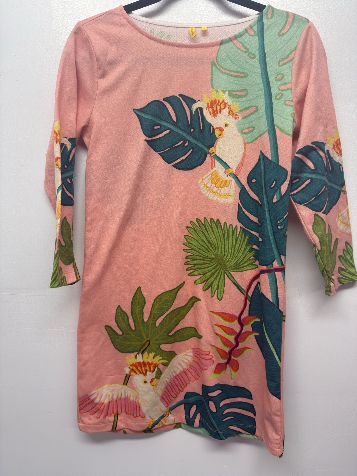 Chumbak Women’s Tropical birds Birds Small 100% Polyester Short Dress #8