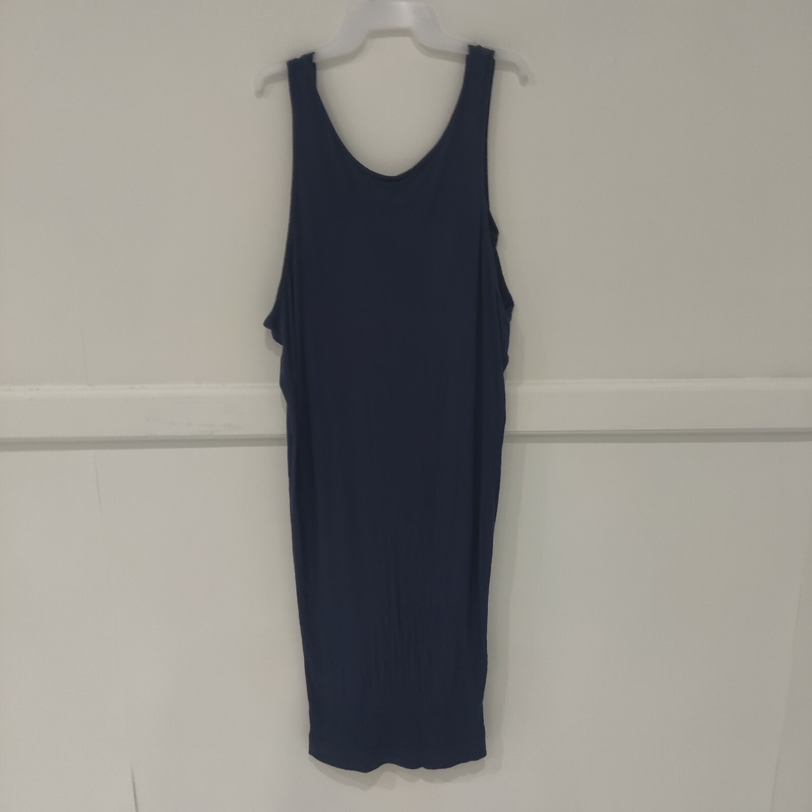 Brand New Splendid Women’s Crepe Midi Length Navy Blue Day Dress Size Small B184