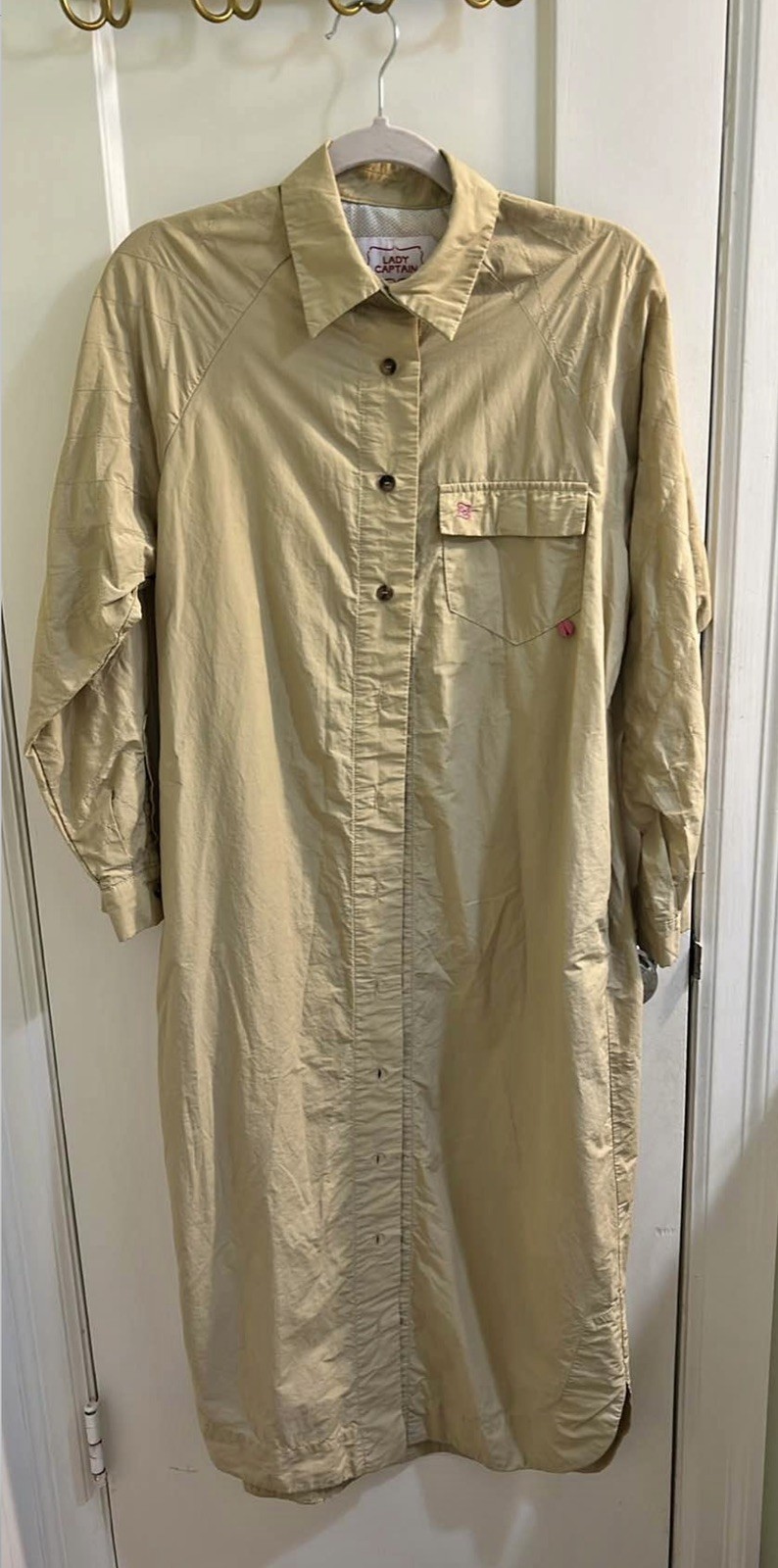 Lady Captain The Captain Tunic, Beige Shirt Dress/Cover Up