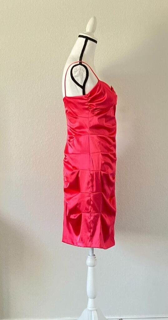 NWT Size 11/12 Bright Pink Party Dress, Size S New Years Eve Dress, Formal Satin