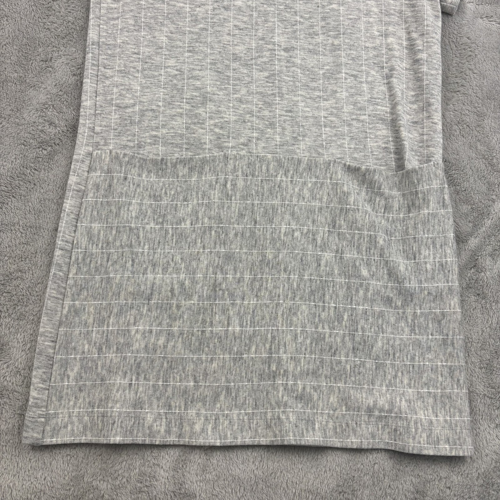 ATM Anthony Thomas Melillo Baseball Mini Dress Women S Gray Made in Japan Preppy