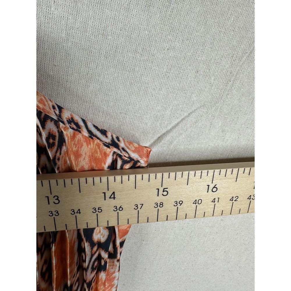 BCBGeneration Geometric Pleated Mini Dress Size Small Orange