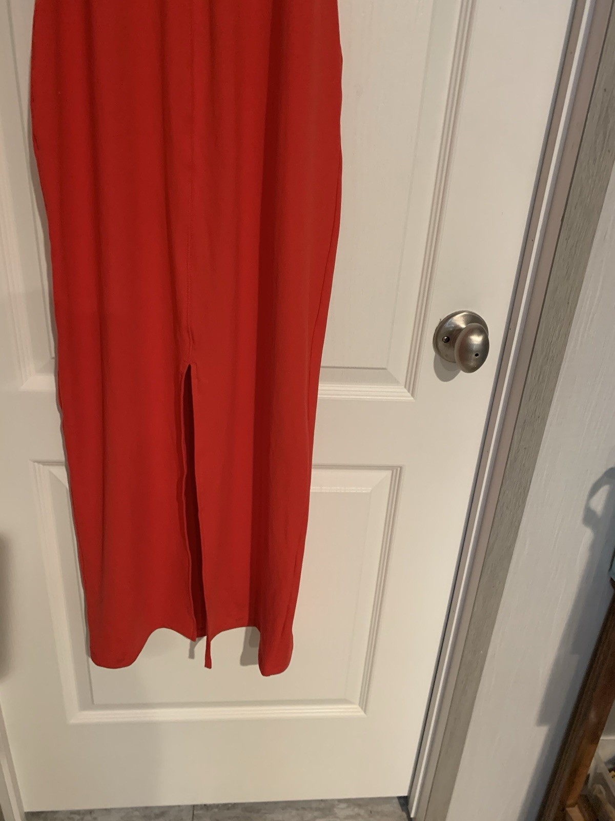 Wild Fable Women’s Size Medium Maxi Sundress Red Stretchy Halter Top B36-4