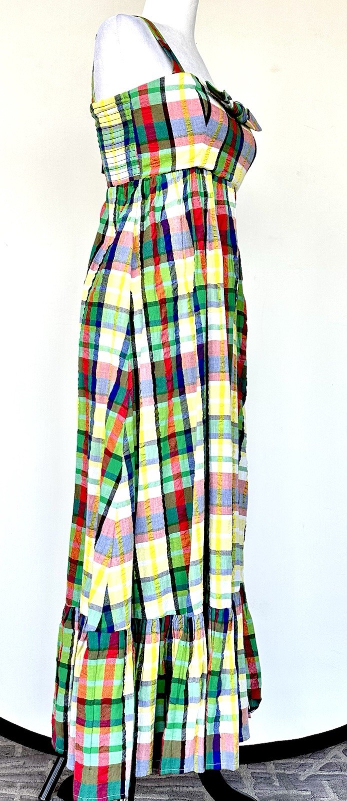 Kate Spade Checked Sundress (Can Be Strapless) Retail $348.99 NWT Size 0