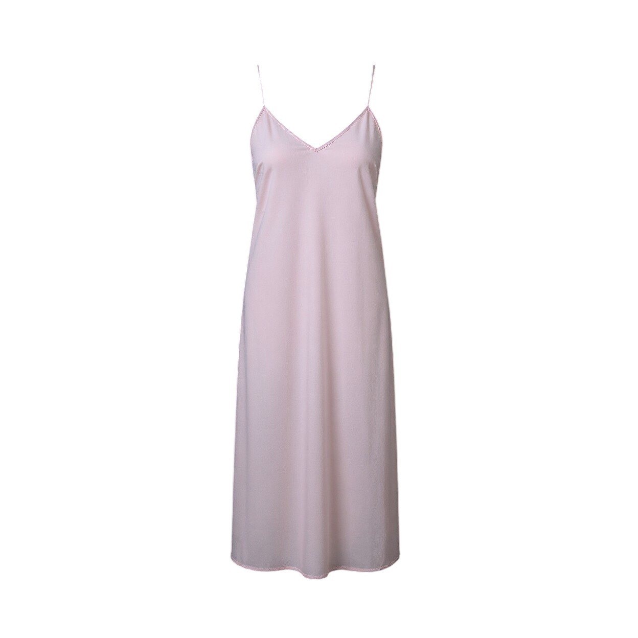 J Marie Slip Dress Nightgown Womens Sz M Pink Sleeveless Lightweight Semi Sheer
