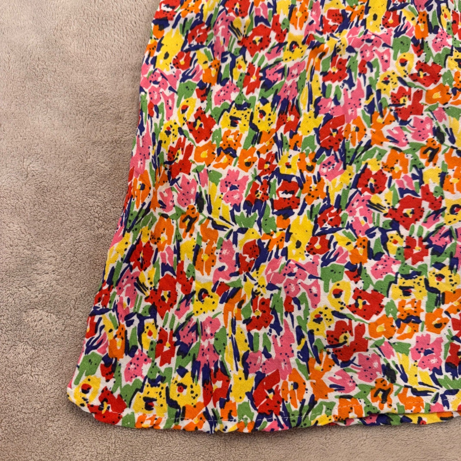 RIXO X Target Floral Maxi Dress Puff Coastal Resort Summer Party Wedding Sz 8