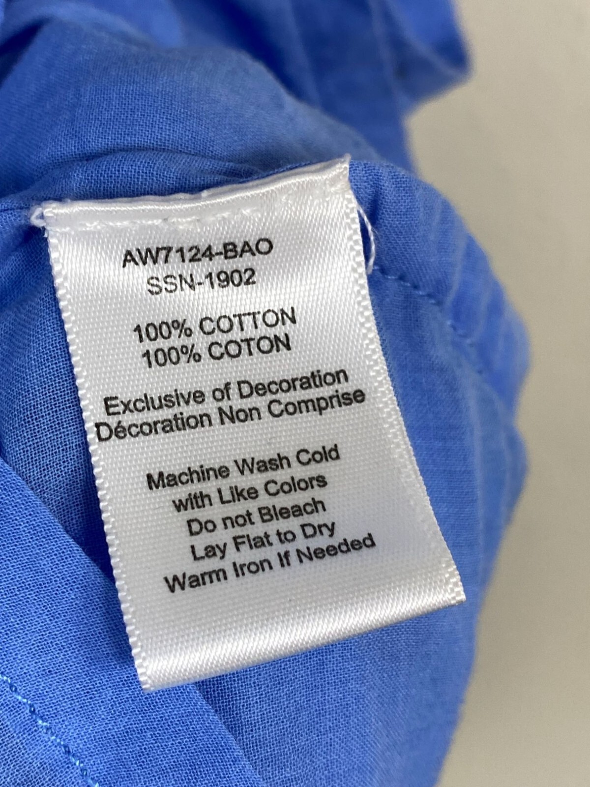 ATM Anthony Thomas Melillo Blue V-Neck Dress size Medium Lightweight 3/4 Sleeve