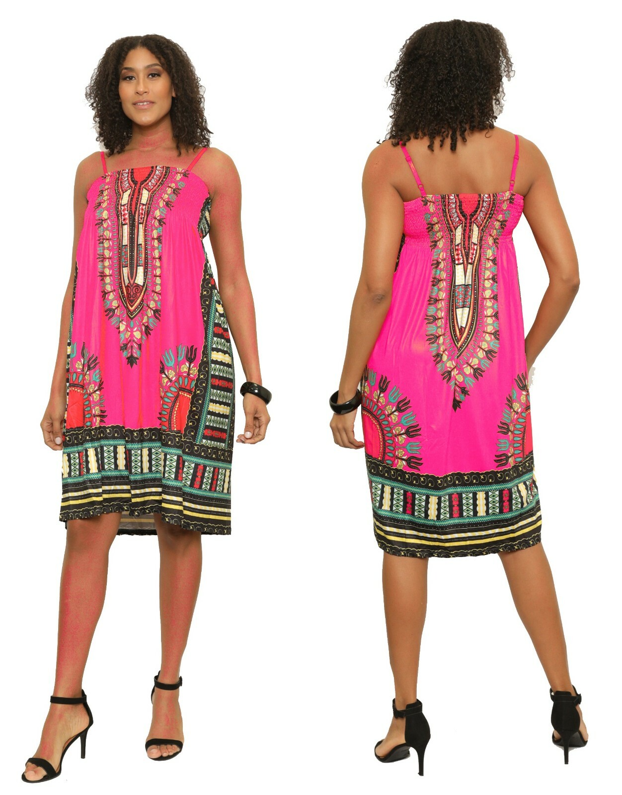 Short Sexy Womens Sleeveless Smoking Dashiki Dress Spaghatti Strap Dashiki Dress