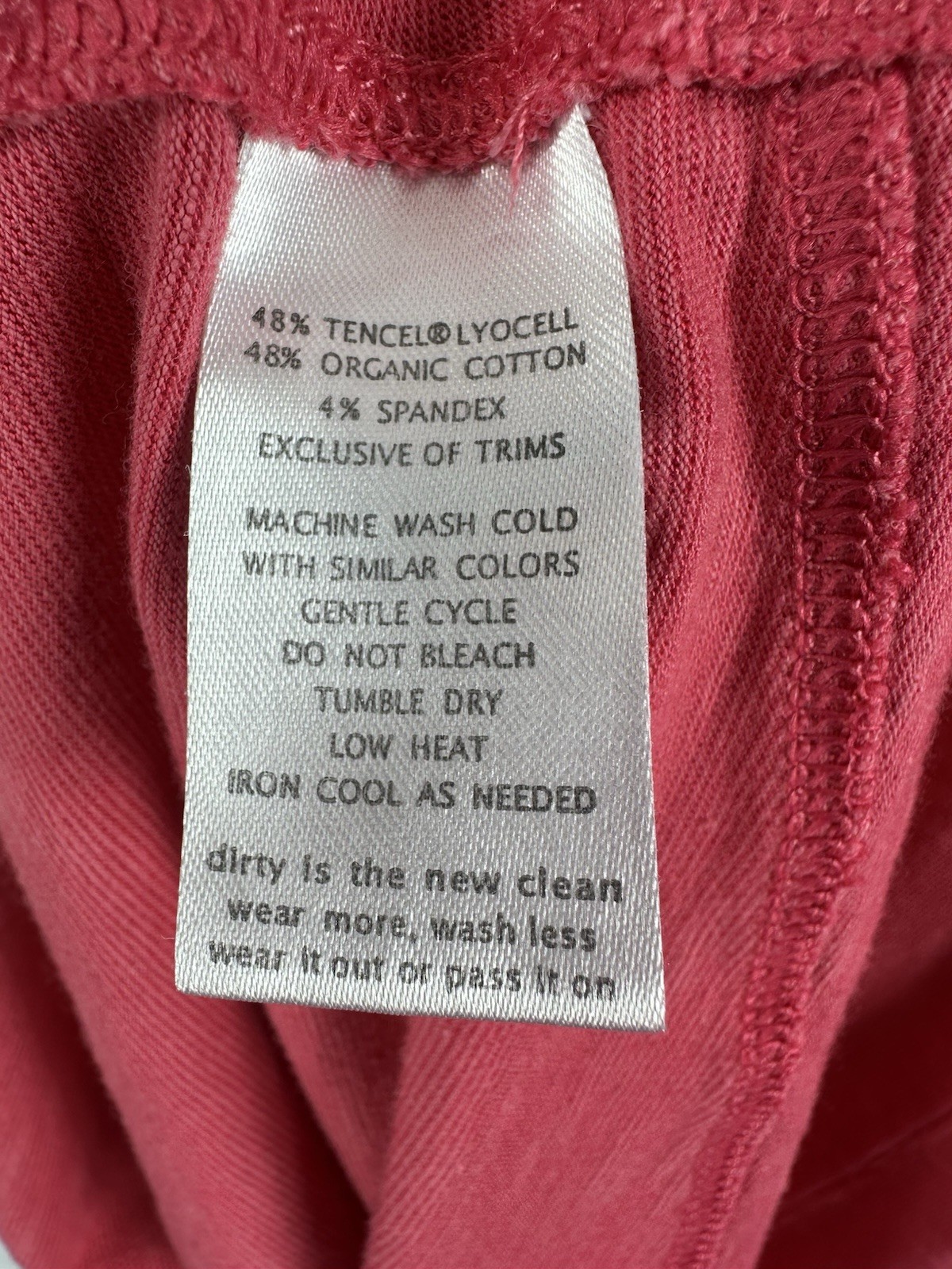 Toad & Co Marley Dress Sz M Heathered Pink Organic Cotton T-Shirt Pocket