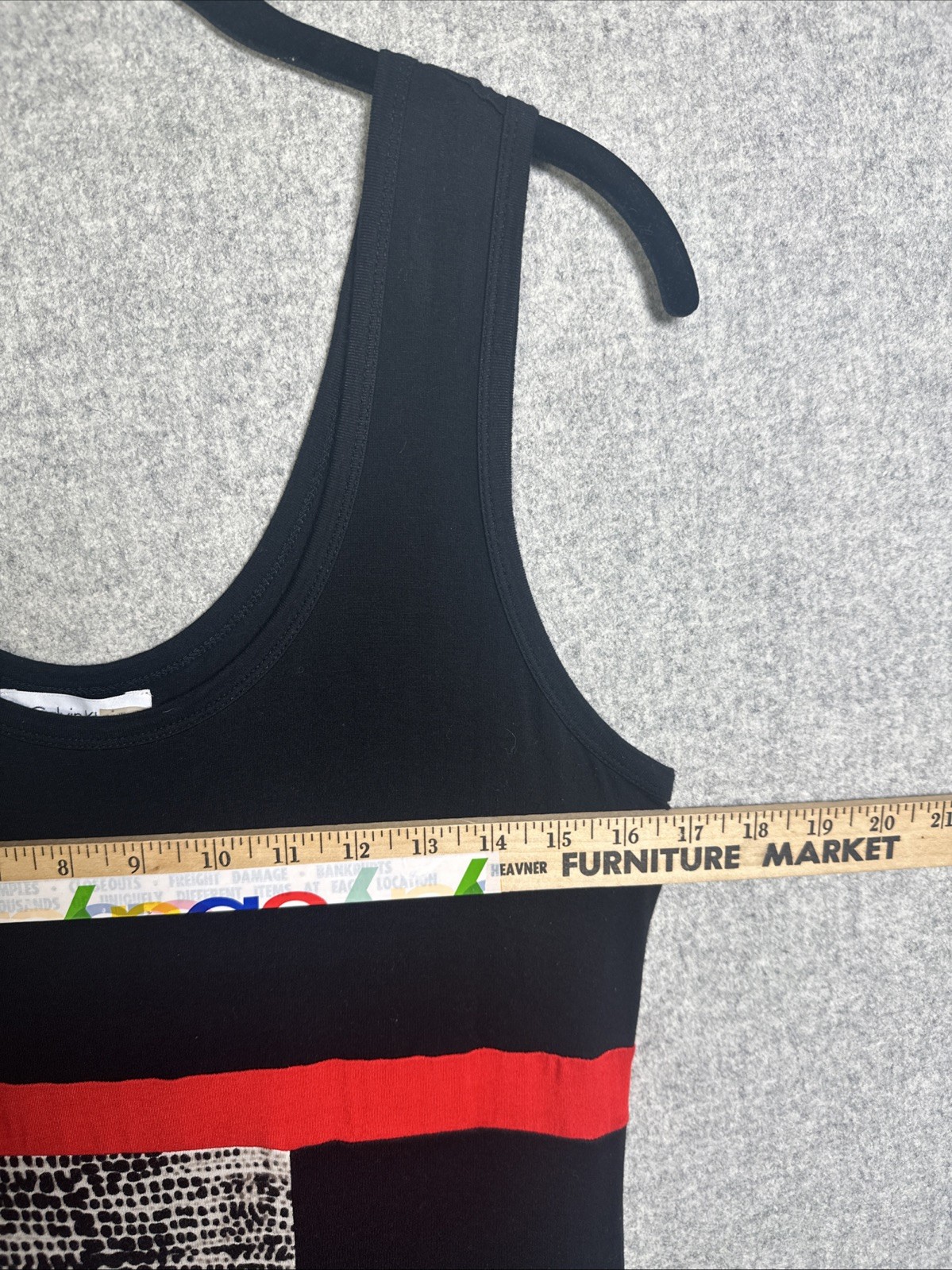 Calvin Klein Multicolor Tank Womens Maxi Dress Medium Stretch Comfort Colorblock
