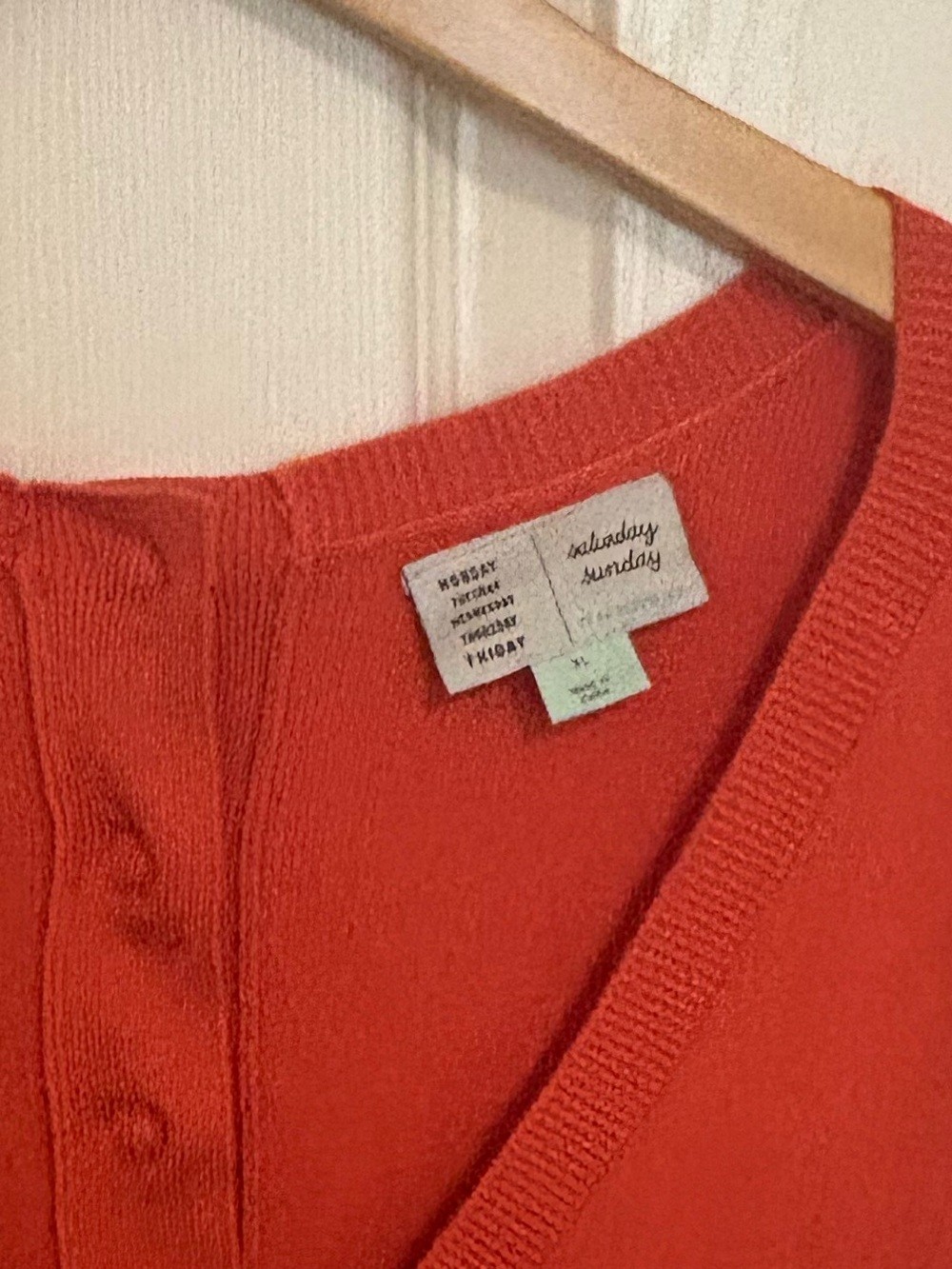 Anthropologie Saturday Sunday Oversized Sweater Dress Orange Rust Knit Tunic