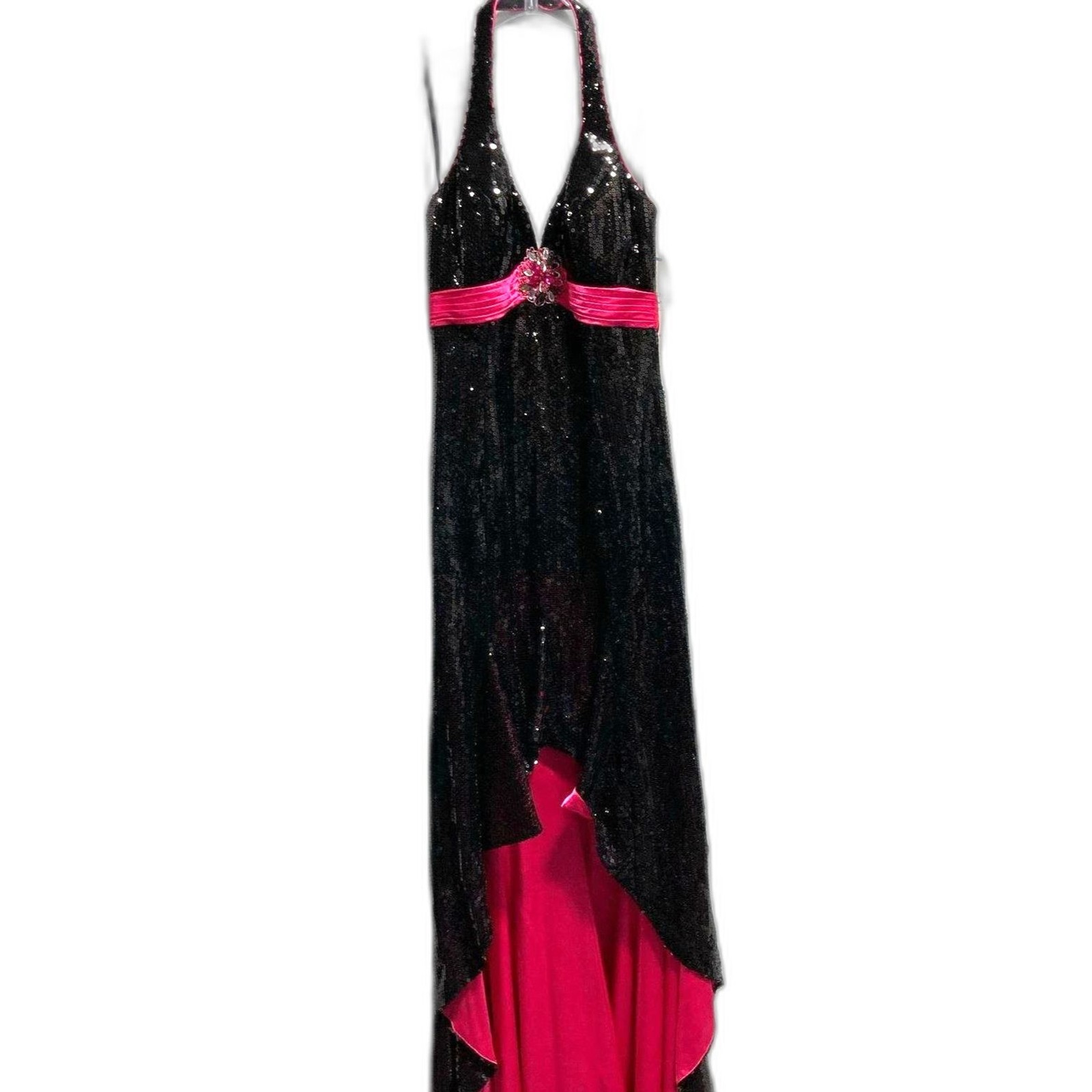 Cassandra Stone Black/Pink Sequined Dress – Size 6 – NWT