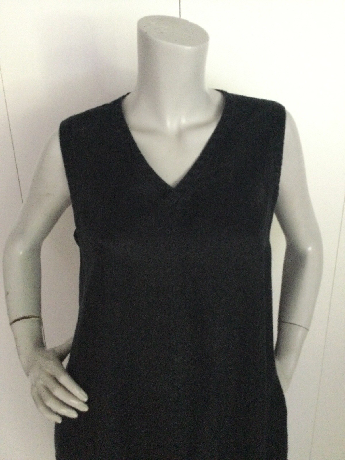 Muji Linen Black Dress Size M