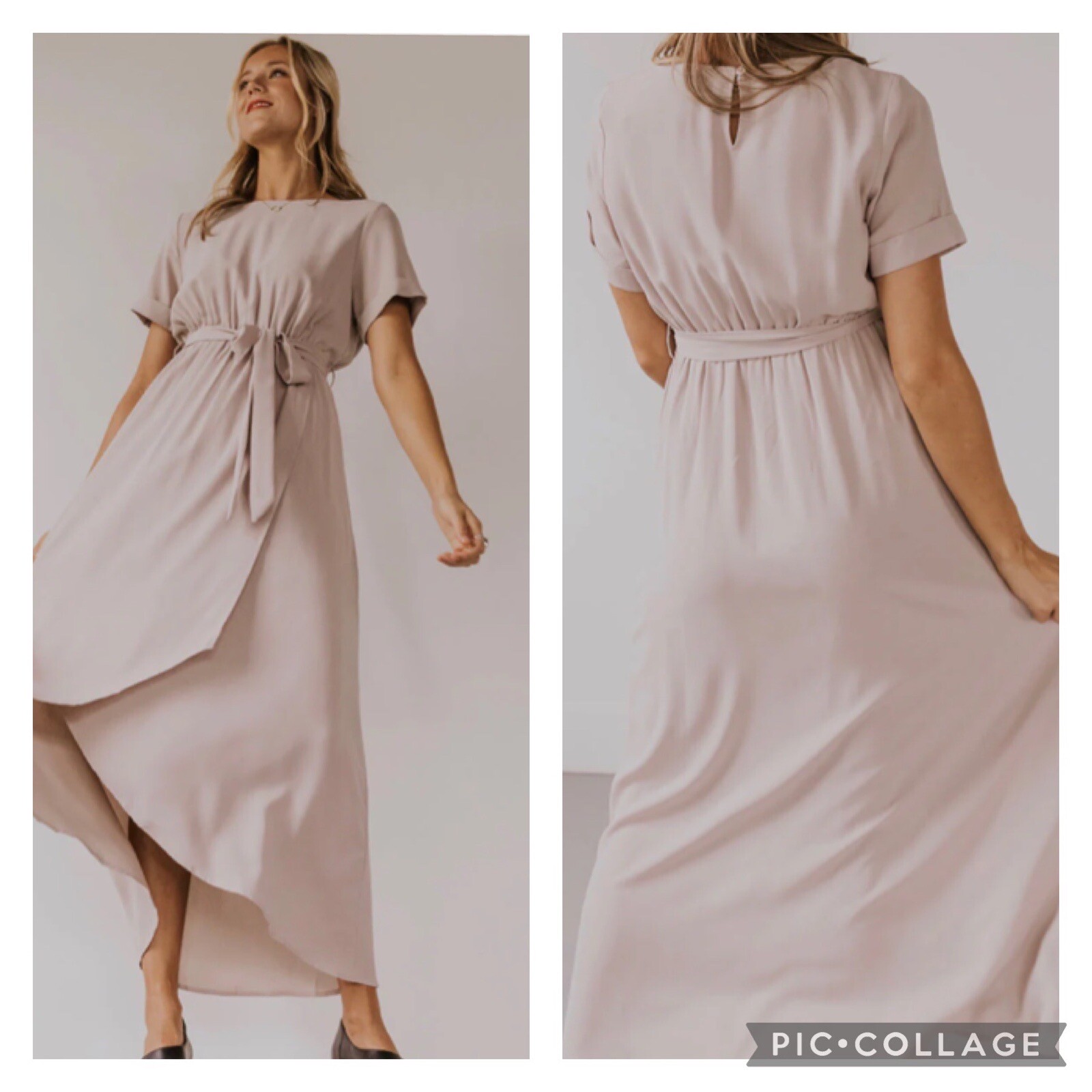 Roolee Beige Taylor June Wrap Maxi Dress NEW Size XXL