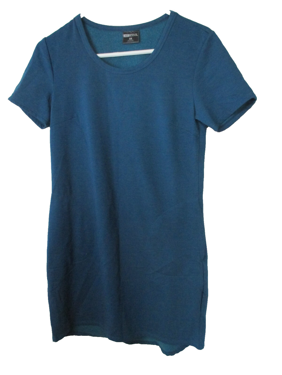 S 32 cool dress green sweat shirt fabric short sleeve