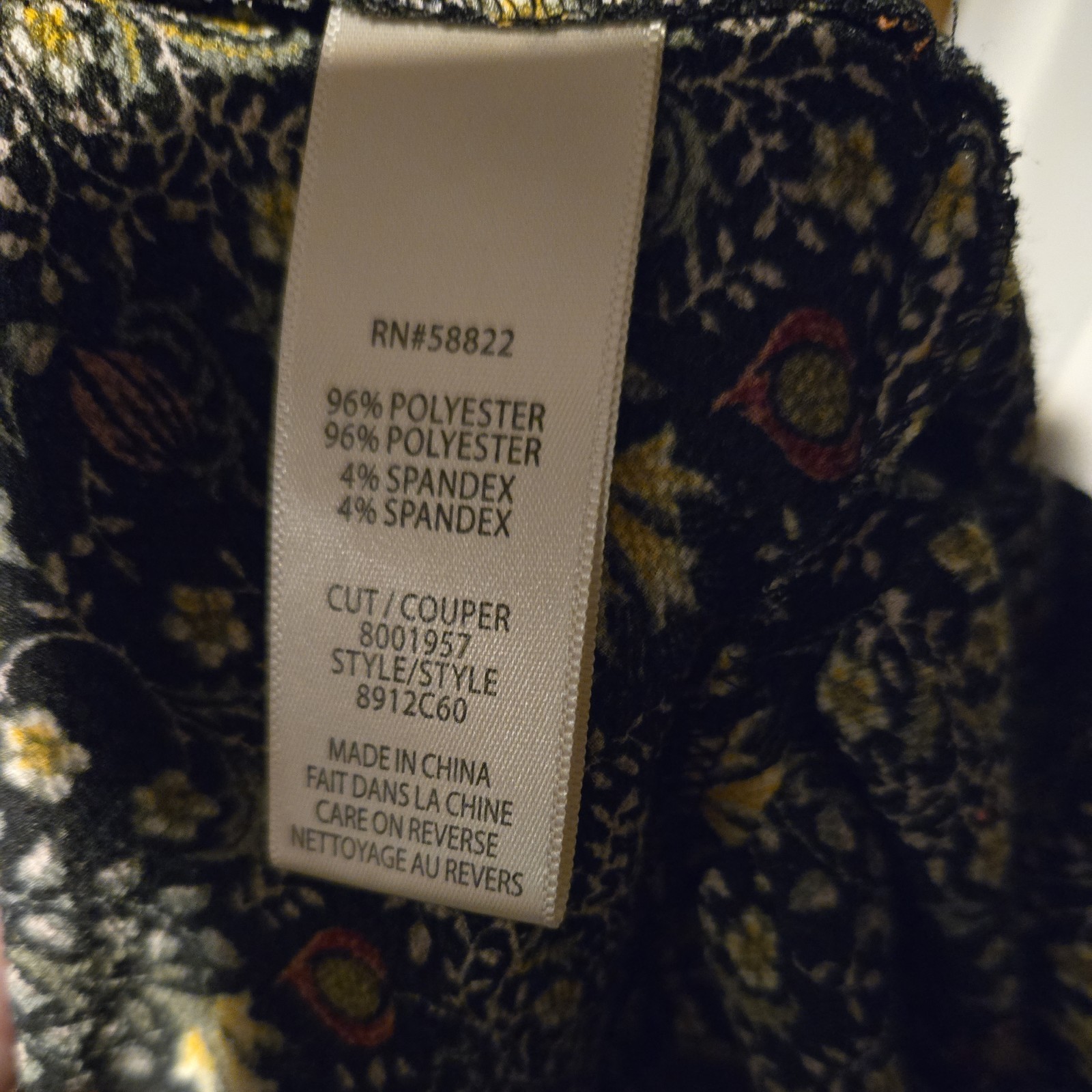 Max Studio Ruffeled Black Floral Short Slv Crepe Wrap Dress Size XS V-Neck