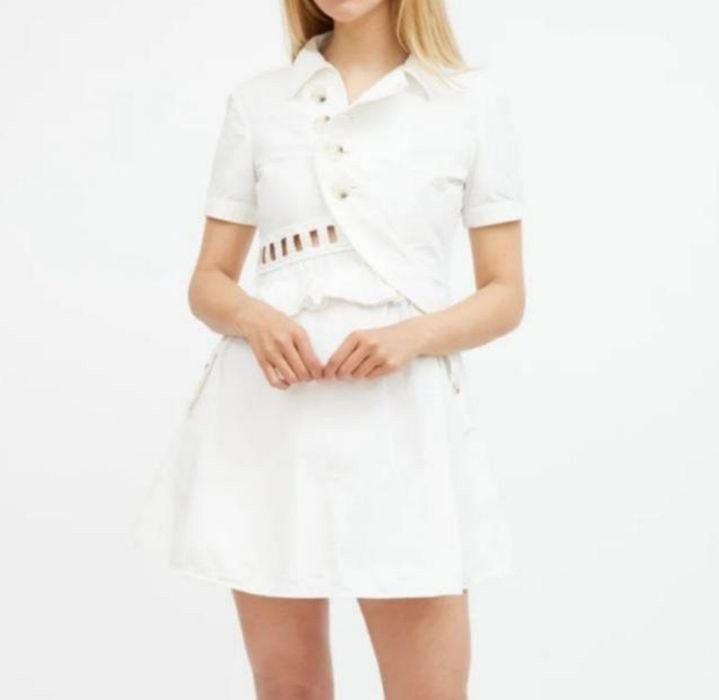 Women Dress White Cotton 38 #U3C