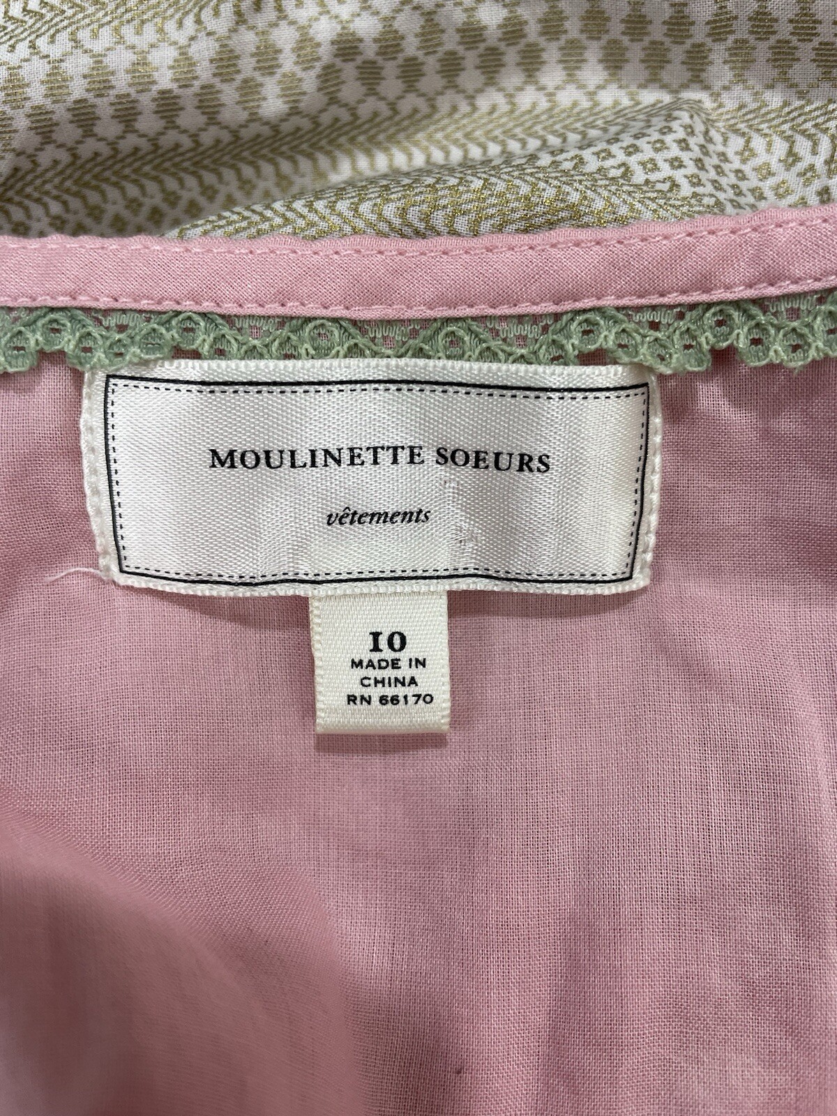 Anthropologie Moulinette Soeurs Size 10 Sleeveless Floral Dress Pink Gossip Girl