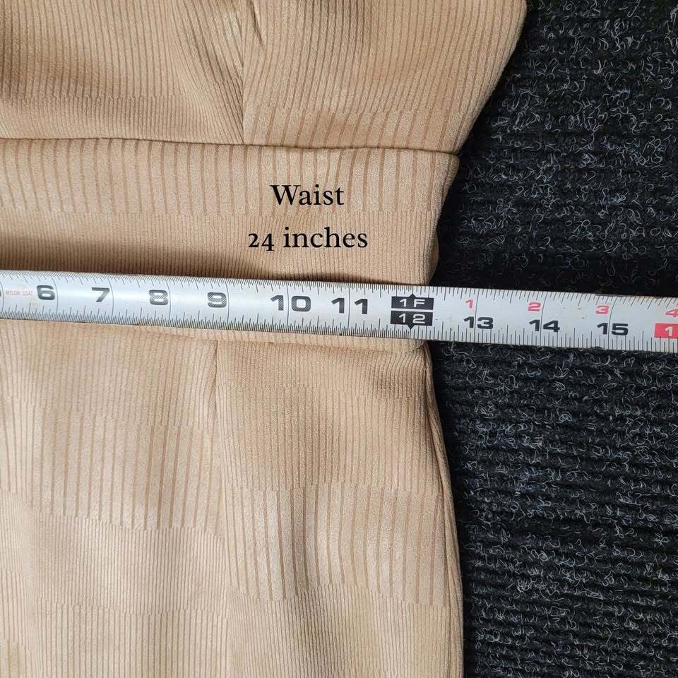 NWT Saints + Secrets Medium Nude Beige Suede Ribbed Bodycon Midi Sheath Dress